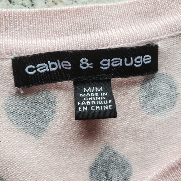 Cable & Gauge Hearts and Polka Dots Sweater - Picture 3 of 11